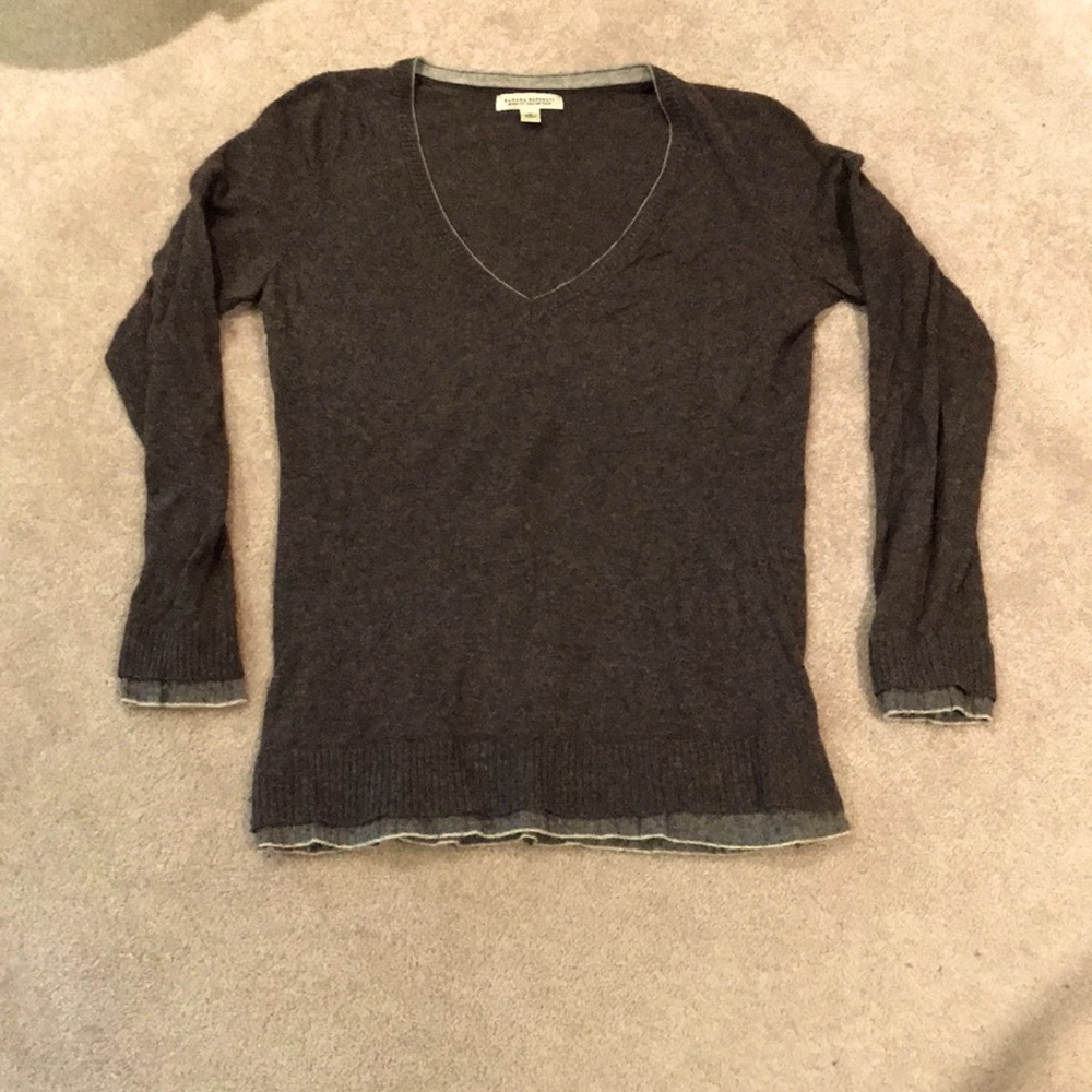 V-neck sweater!